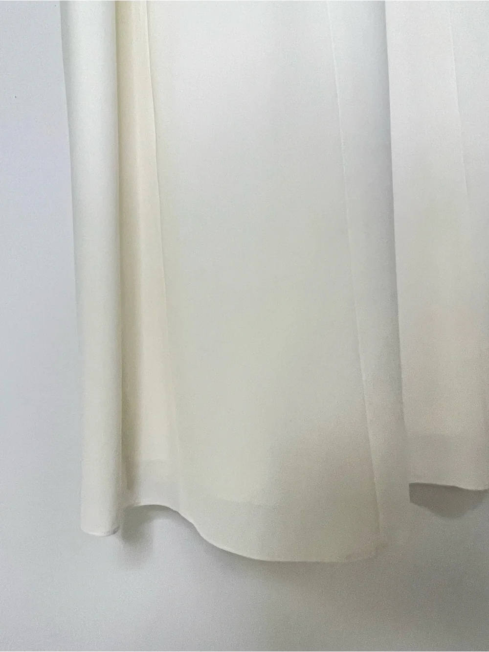 Dress | Halston Heritage NWT Cream Capelet Sheer Sleeve A Line Gown | Size 6 M - Picture 14 of 16